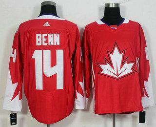 Muž Tým Kanady #14 Jamie Benn Červené 2016 World Cup Of Hokejový Game Dres