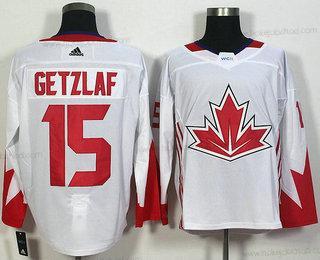 Muž Tým Kanady #15 Ryan Getzlaf Bílý 2016 World Cup Of Hokejový Game Dres