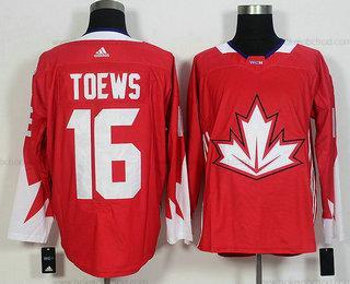 Muž Tým Kanady #16 Jonathan Toews Červené 2016 World Cup Of Hokejový Game Dres