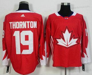 Muž Tým Kanady #19 Joe Thornton Červené 2016 World Cup Of Hokejový Game Dres