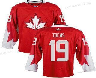 Muž Tým Kanady #19 Jonathan Toews Červené 2016 World Cup Sešitý NHL Dres