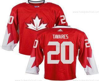 Muž Tým Kanady #20 John Tavares Červené 2016 World Cup Sešitý NHL Dres