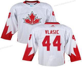 Muž Tým Kanady #44 Marc-Edouard Vlasic Bílý 2016 World Cup Sešitý NHL Dres