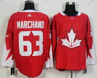 Muž Tým Kanady #63 Brad Marchand Červené 2016 World Cup Of Hokejový Game Dres