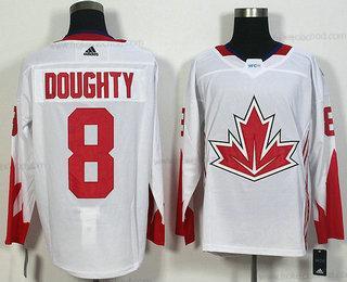 Muž Tým Kanady #8 Drew Doughty Bílý 2016 World Cup Of Hokejový Game Dres