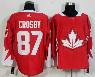 Muž Tým Kanady #87 Sidney Crosby Červené 2016 World Cup Of Hokejový Game Dres