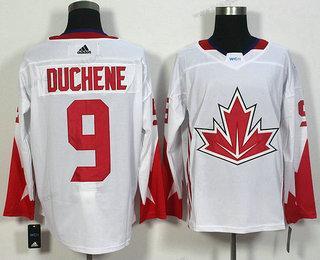 Muž Tým Kanady #9 Matt Duchene Bílý 2016 World Cup Of Hokejový Game Dres