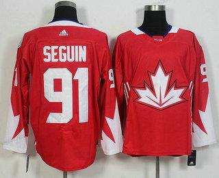 Muž Tým Kanady #91 Tyler Seguin Červené 2016 World Cup Of Hokejový Game Dres