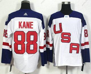 Muž Tým USA #88 Patrick Kane Bílý 2016 World Cup Of Hokejový Game Dres