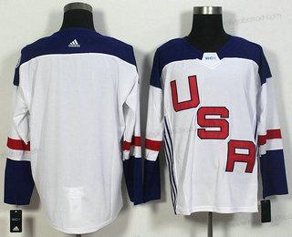 Muž Tým USA Prázdný Bílý 2016 World Cup Of Hokejový Game Dres