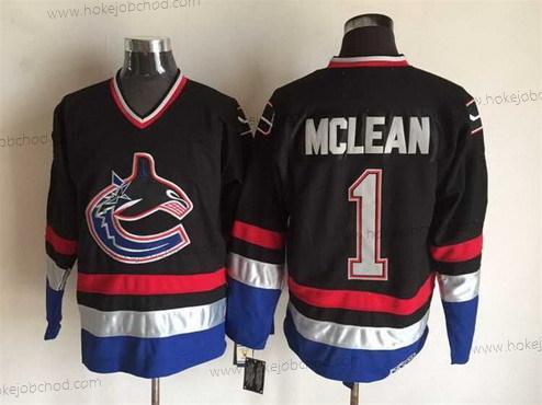 Muž Vancouver Canucks #1 Kirk Mclean 2003-04 Černá CCM Vintage Dres