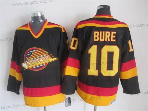 Muž Vancouver Canucks #10 Pavel Bure 1985-86 Černá CCM Vintage Dres