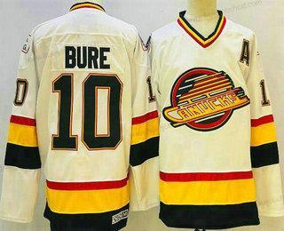 Muž Vancouver Canucks #10 Pavel Bure Bílý Retro CCM Dres