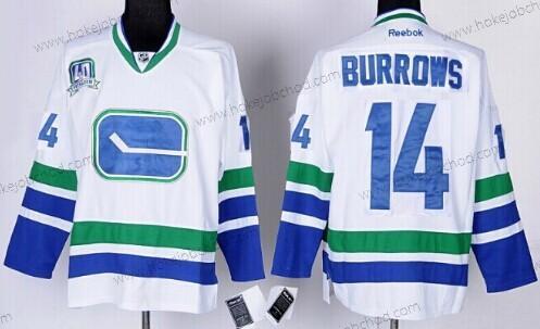 Muž Vancouver Canucks #14 Alexandre Burrows Bílý Alternativní Dres