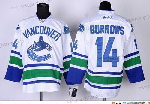 Muž Vancouver Canucks #14 Alexandre Burrows Bílý Dres