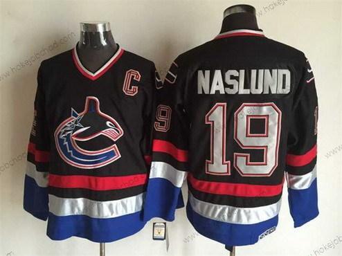 Muž Vancouver Canucks #19 Markus Naslund 2003-04 Černá CCM Vintage Dres