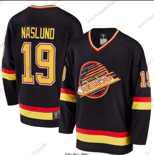 Muž Vancouver Canucks #19 Markus Naslund Černá Retro CCM Dres