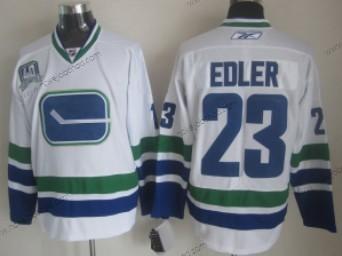 Muž Vancouver Canucks #23 Alexander Edler Bílý Alternativní Dres