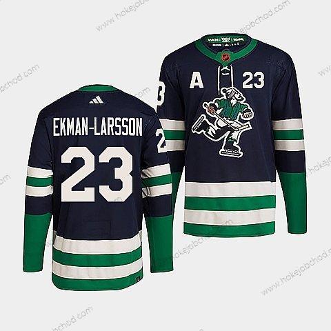 Muž Vancouver Canucks #23 Oliver Ekman-Larsson Námořnictvo 2022 Obrácený Retro Sešitý Dres