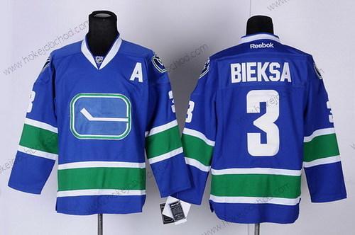 Muž Vancouver Canucks #3 Kevin Bieksa Modrý Alternativní Dres