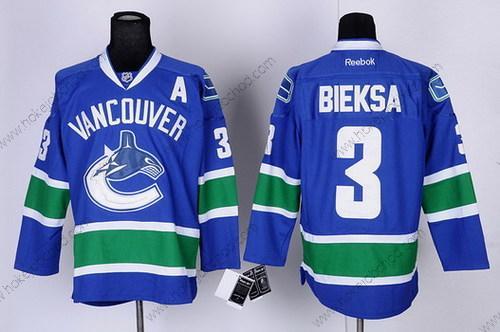 Muž Vancouver Canucks #3 Kevin Bieksa Modrý Dres