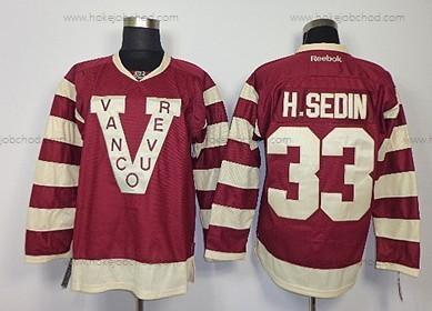 Muž Vancouver Canucks #33 Henrik Sedin 2013 Červené Dres