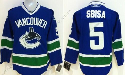 Muž Vancouver Canucks #5 Luca Sbisa Modrý Dres