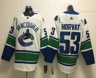 Muž Vancouver Canucks #53 Bo Horvat Bílý 2017-2018 Hokejový Sešitý NHL Dres