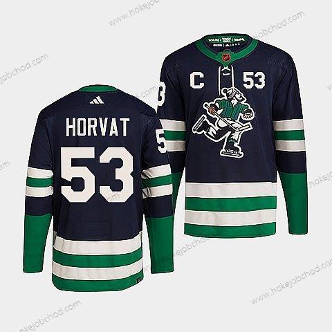 Muž Vancouver Canucks #53 Bo Horvat Námořnictvo 2022 Obrácený Retro Sešitý Dres