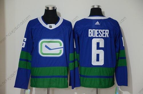 Muž Vancouver Canucks #6 Brock Boeser Modrý Náhradní Autentické Sešitý Hokejový Dres