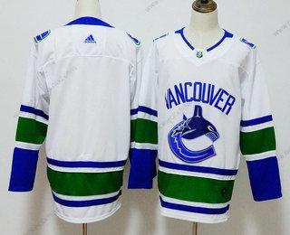 Muž Vancouver Canucks Prázdný Bílý 2017-2018 Hokejový Sešitý NHL Dres