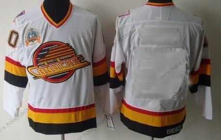 Muž Vancouver Canucks Přizpůsobené Bílý CCM Dres