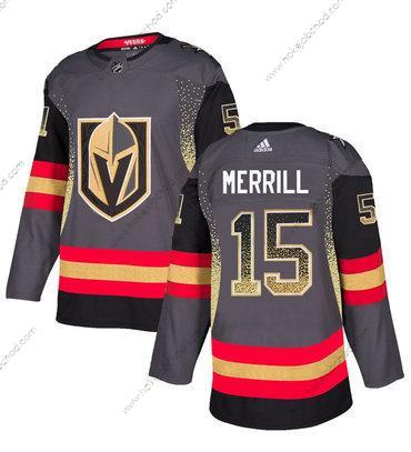 Muž Vegas Golden Knights #15 Jon Merrill Šedá Dres