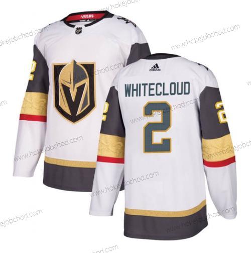 Muž Vegas Golden Knights #2 Zach Bílýcloud Bílý Sešitý Dres