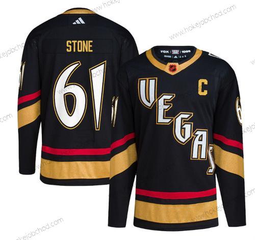 Muž Vegas Golden Knights #61 Mark Stone Černá 2022-23 Obrácený Retro Sešitý Dres