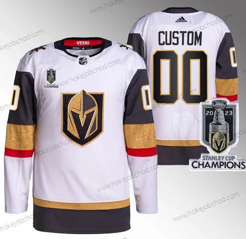 Muž Vegas Golden Knights Přizpůsobené Active Hráč Bílý 2023 Stanley Cup Champions Sešitý Dres