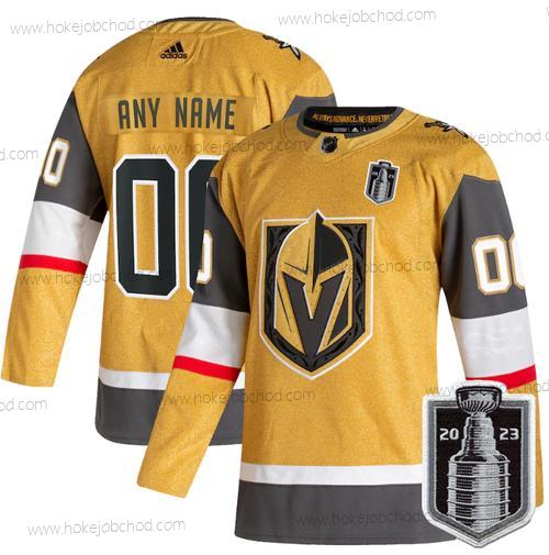 Muž Vegas Golden Knights Přizpůsobené Active Hráč Zlato 2023 Stanley Cup Final Sešitý Dres