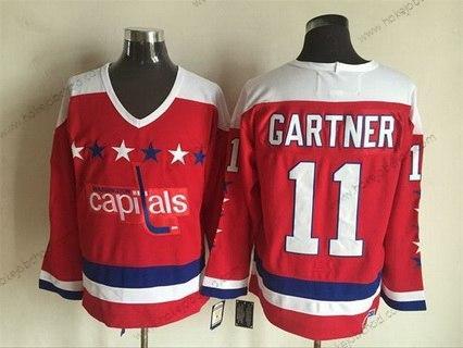 Muž Washington Capitals #11 Mike Gartner 1987-88 Červené CCM Vintage Dres