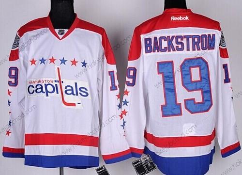 Muž Washington Capitals #19 Nicklas Backstrom Bílý Alternativní Dres