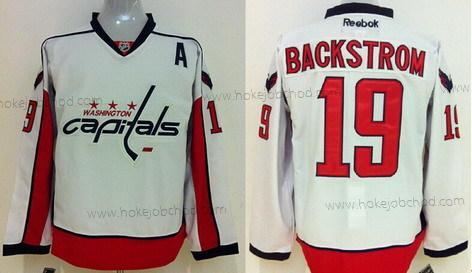 Muž Washington Capitals #19 Nicklas Backstrom Bílý Dres