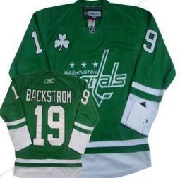 Muž Washington Capitals #19 Nicklas Backstrom St. Patrick’S Day Zelená Dres