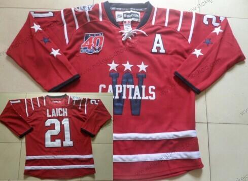 Muž Washington Capitals #21 Brooks Laich 2015 Zimní Klasický Červené 40Th Dres