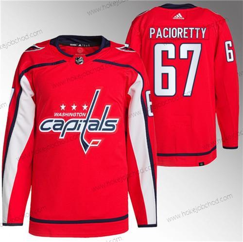 Muž Washington Capitals #67 Max Pacioretty Červené Sešitý Dres