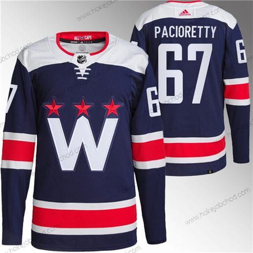 Muž Washington Capitals #67 Max Pacioretty Námořnictvo Sešitý Dres