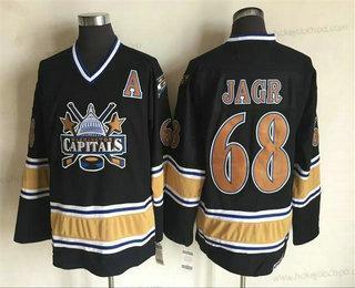 Muž Washington Capitals #68 Jaromir Jagr 2000-01 Černá CCM Vintage Dres