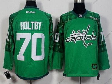 Muž Washington Capitals #70 Braden Holtby Zelená 2016 St. Patrick’S Day Hokejový Dres