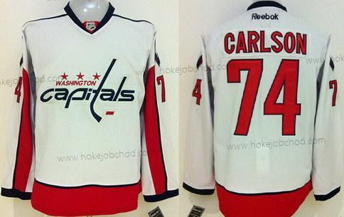 Muž Washington Capitals #74 John Carlson Bílý Dres