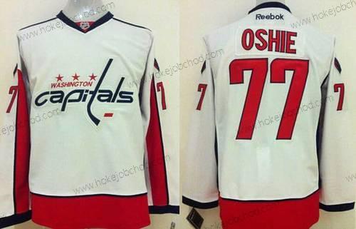 Muž Washington Capitals #77 T. J. Oshie Bílý Venkovní NHL Reebok Dres