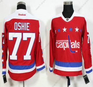 Muž Washington Capitals #77 T. J. Oshie Červené Alternativní Reebok Hokejový Dres