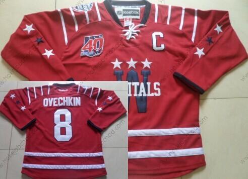 Muž Washington Capitals #8 Alex Ovechkin 2015 Zimní Klasický Červené 40Th Dres